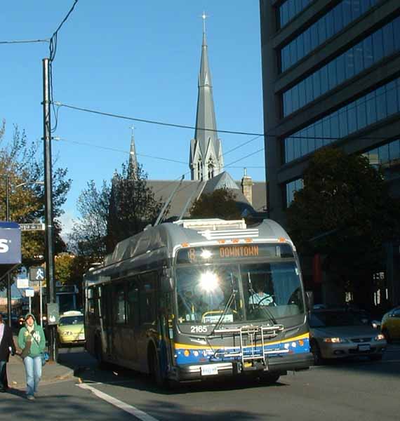 Coast Mountain Bus New Flyer E40LFR trolley 2165